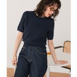 レイヤードデザインふわっとタッチハーフスリーブニット | titivate | 詳細画像18 