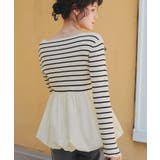 ヘムバルーンドッキングボートネックリブニット | titivate | 詳細画像22 