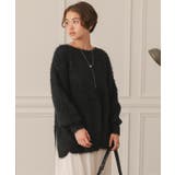 前後2wayサイドスリットシャギーチュニックニット | titivate | 詳細画像10