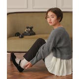 シアーペプラムドッキングニットプルオーバー | titivate | 詳細画像26 