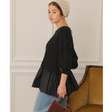 シアーペプラムドッキングニットプルオーバー | titivate | 詳細画像33 