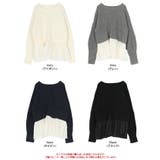 シアーペプラムドッキングニットプルオーバー | titivate | 詳細画像19 