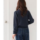 ドットジャガードニットカーディガン | titivate | 詳細画像15 