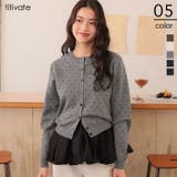 ドットジャガードニットカーディガン | titivate | 詳細画像1 