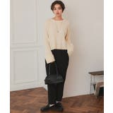 クロップド丈リブニットプルオーバー | titivate | 詳細画像9 