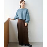 釦デザインIラインニットスカート | titivate | 詳細画像15 