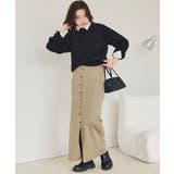 釦デザインIラインニットスカート | titivate | 詳細画像19 