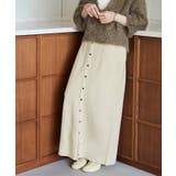 釦デザインIラインニットスカート | titivate | 詳細画像2 