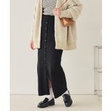 釦デザインIラインニットスカート | titivate | 詳細画像7 