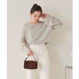 前後2wayリボンデザインシアーローゲージニット | titivate | 詳細画像8 