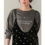 文字プリントシアーロングTシャツ | titivate | 詳細画像32 