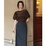 シアーベロアバルーンスリーブトップス | titivate | 詳細画像4 