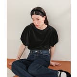 シアーベロアバルーンスリーブトップス | titivate | 詳細画像15 