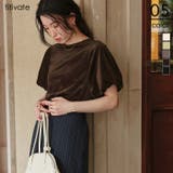 シアーベロアバルーンスリーブトップス | titivate | 詳細画像1 