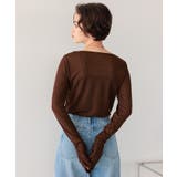 着心地抜群シアーボートネックトップス | titivate | 詳細画像22 