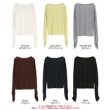 着心地抜群シアーボートネックトップス | titivate | 詳細画像20 