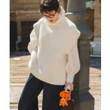 ハイネックルーズニットベスト | titivate | 詳細画像23 