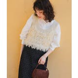 ループデザインニットベスト | titivate | 詳細画像4 