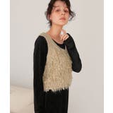 ループデザインニットベスト | titivate | 詳細画像14 