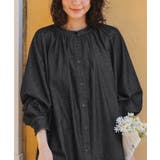 ギャザーボリュームシルエットデニムワンピース | titivate | 詳細画像5 