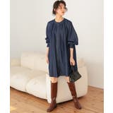 ギャザーボリュームシルエットデニムワンピース | titivate | 詳細画像12 