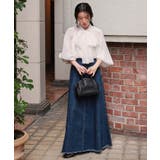 ハイウエストボリュームフレアデニムスカート | titivate | 詳細画像15 