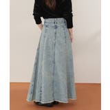 ハイウエストボリュームフレアデニムスカート | titivate | 詳細画像6 