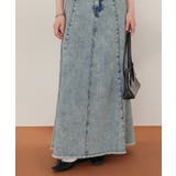 ハイウエストボリュームフレアデニムスカート | titivate | 詳細画像7 