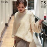 ハンドライクオーバーサイズローゲージニット | titivate | 詳細画像1 