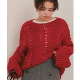 ハンドライクボートネックケーブルニット | titivate | 詳細画像2 