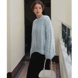 ハンドライクボートネックケーブルニット | titivate | 詳細画像17 