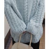 ハンドライクボートネックケーブルニット | titivate | 詳細画像19 