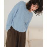 リボンヤーンクロップド丈ニット | titivate | 詳細画像30 