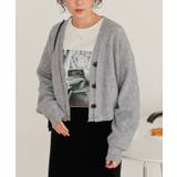 レイヤードデザインニットカーディガン | titivate | 詳細画像12 