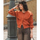 フレア襟ニットカーディガン/トップス | titivate | 詳細画像3 