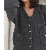 ポケット付きパールボタンニットカーディガン | titivate | 詳細画像12 