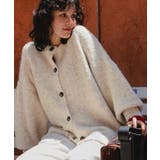 ウール混ブークレボリュームスリーブニットカーディガン | titivate | 詳細画像7 