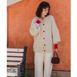 ウール混ブークレボリュームスリーブニットカーディガン | titivate | 詳細画像9 