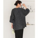 ウール混ブークレボリュームスリーブニットカーディガン | titivate | 詳細画像15 