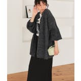 ウール混ブークレボリュームスリーブニットカーディガン | titivate | 詳細画像17 