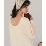 バックオープンゆるっとスウェットプルオーバー | titivate | 詳細画像9 