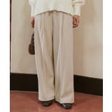 裏起毛センタープレスワイドパンツ | titivate | 詳細画像2 