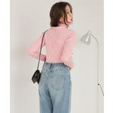 ウォッシャブルボトルネック配色デザインニット | titivate | 詳細画像23