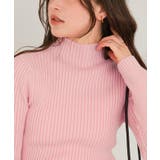 ウォッシャブルボトルネック配色デザインニット | titivate | 詳細画像5