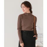 ウォッシャブルボトルネック配色デザインニット | titivate | 詳細画像11