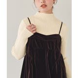 ウォッシャブルボトルネック配色デザインニット | titivate | 詳細画像18