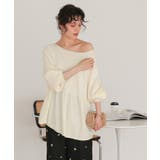 オフショルダーペプラムニットトップス | titivate | 詳細画像7