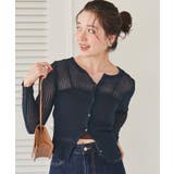 前後2wayウォッシャブルリブシアーニットカーディガン | titivate | 詳細画像12 