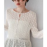 ペプラムシルエットレーストップス | titivate | 詳細画像23 