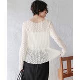 ペプラムシルエットレーストップス | titivate | 詳細画像25 